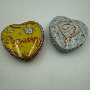 2 Brighton Heart Tin Boxes